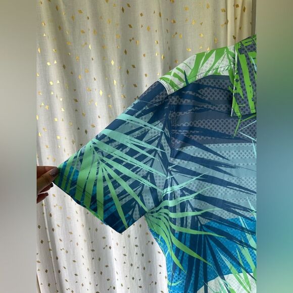 Pipeline Men's Hawaiian Aloha Vibrant Button Down Collar Shirt Tropical XXL - Picture 3 of 7